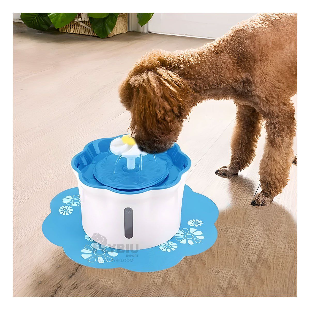 GENERICO - Fuente Estetica y Resistente para Tomar Agua Color Celeste