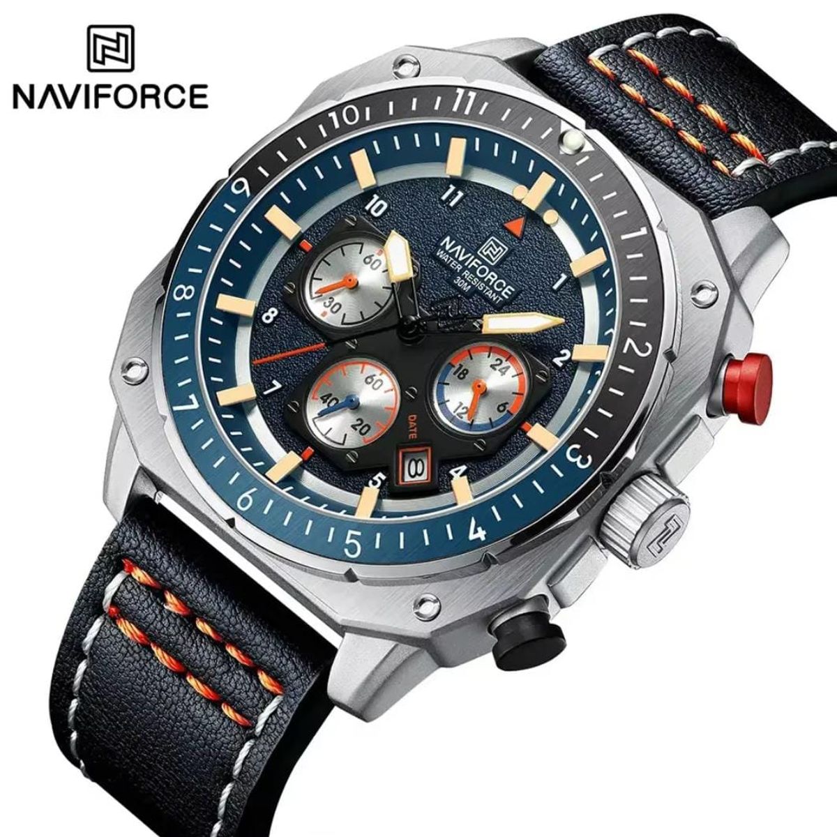 NAVIFORCE - Naviforce Negro Cuero NF8057