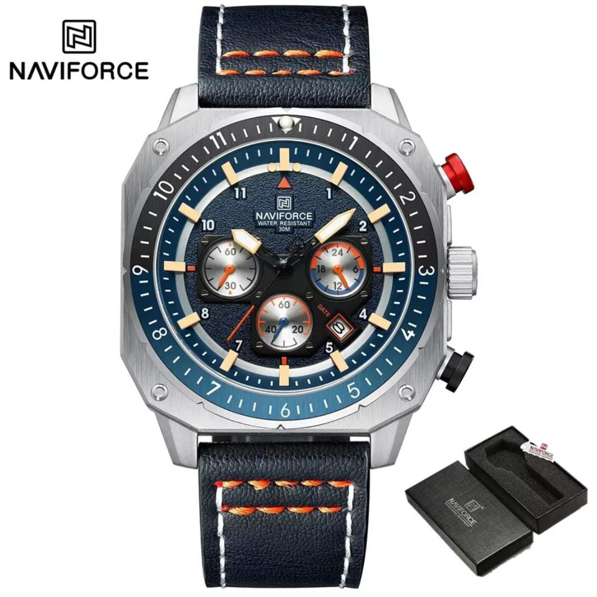 NAVIFORCE - Naviforce Negro Cuero NF8057