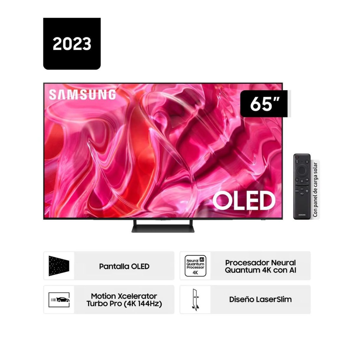 SAMSUNG - Televisor Samsung Smart Tv 65 Oled 4k Qn65s90cagxpe