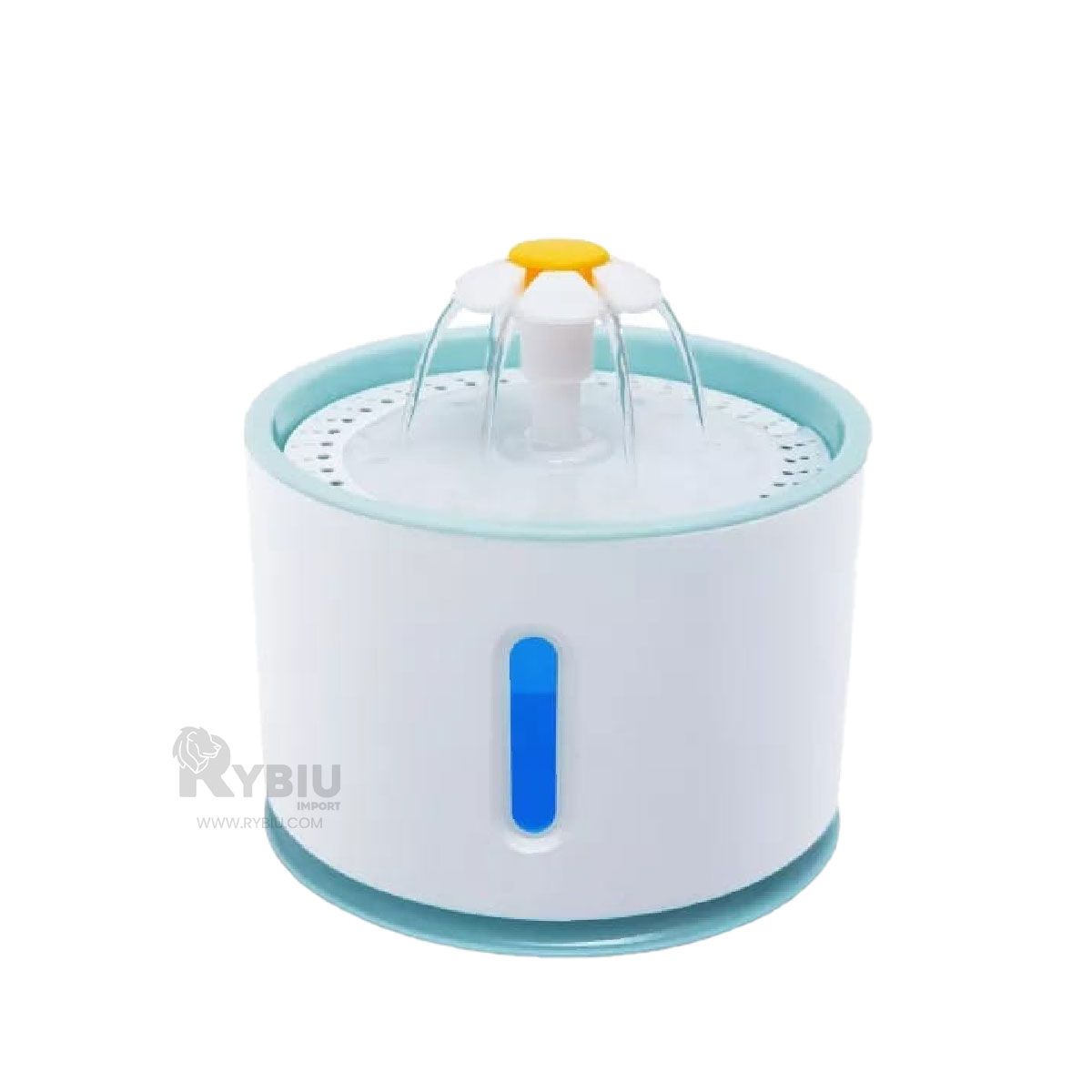 GENERICO - Fuente de Agua Lavable para Mascotas Color Blanco Celeste