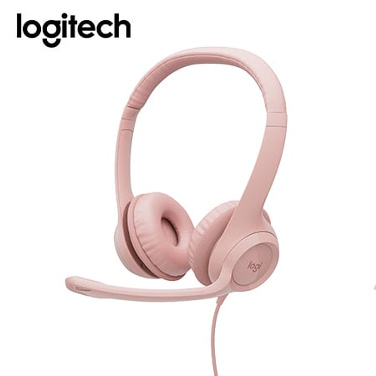 LOGITECH - AUDIFONO CMICROF LOGITECH H390 USB NOISE CANCELLING ROSE