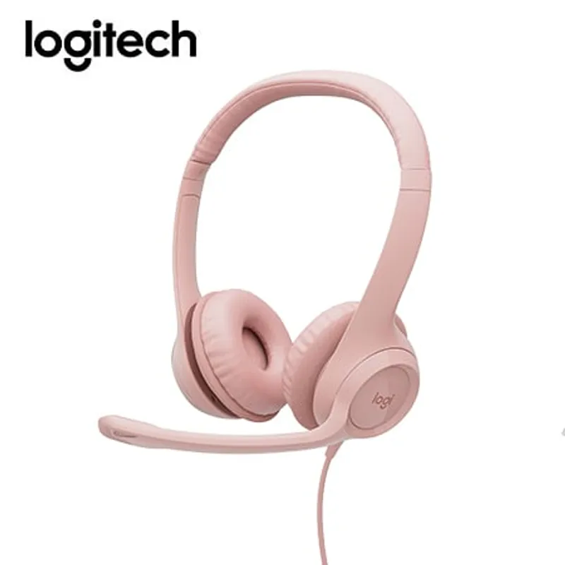 LOGITECH - AUDIFONO CMICROF LOGITECH H390 USB NOISE CANCELLING ROSE