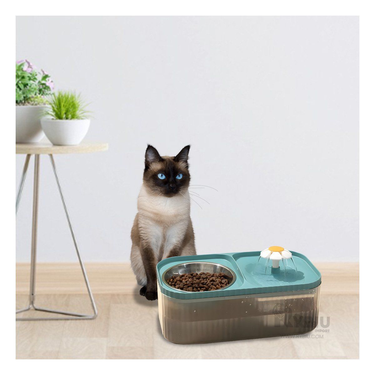 GENERICO - Fuente con Forma Rectangular de Celeste Y+Regalo Stickers