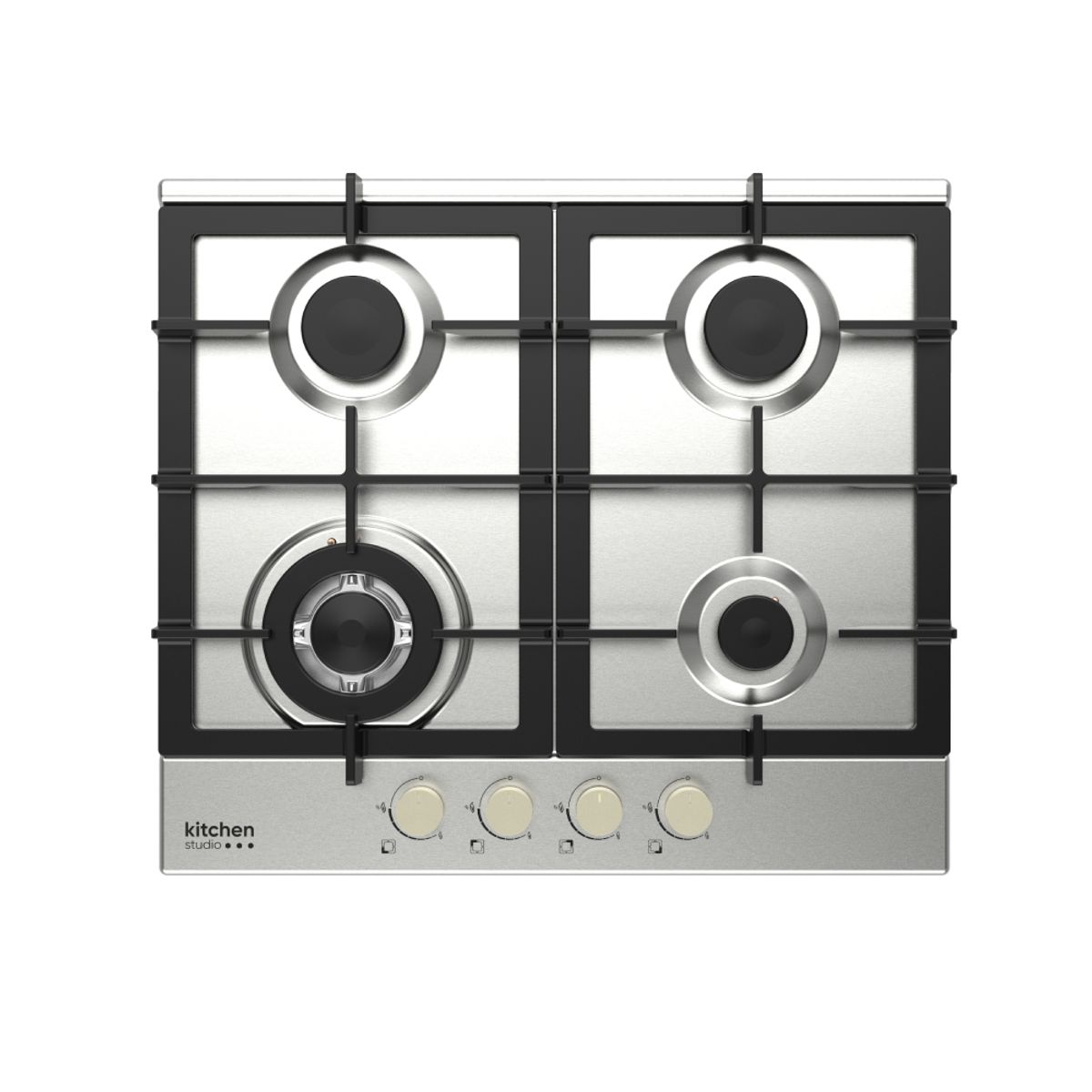 KITCHEN STUDIO - ENCIMERA EMPOTRABLE A GAS KSGC60V021BRSS - 60CMS - ACERO