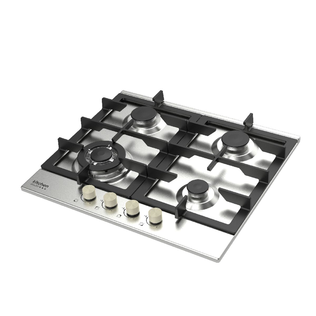 KITCHEN STUDIO - ENCIMERA EMPOTRABLE A GAS KSGC60V021BRSS - 60CMS - ACERO