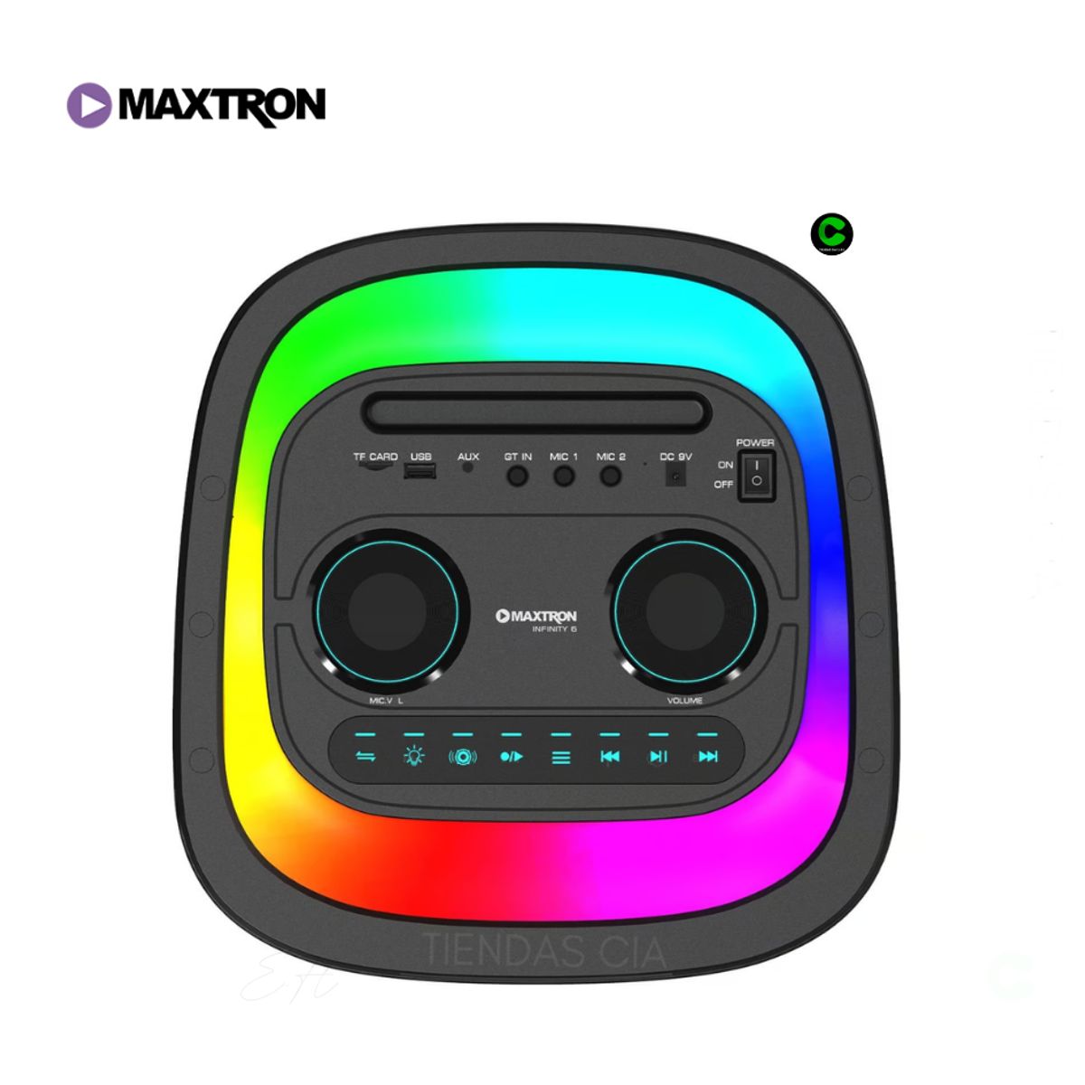 MAXTRON - Parlante Torre Maxtron Infinity 6.5" x 2 - MX 613D