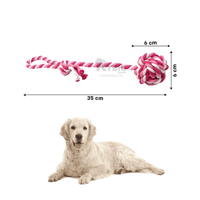 GENERICO - Cuerda para Jalar de Can Tono Rosado Y+Regalo Agendita