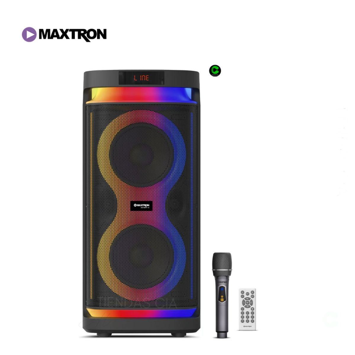 MAXTRON - Parlante Torre Maxtron Infinity 6.5" x 2 - MX 613D