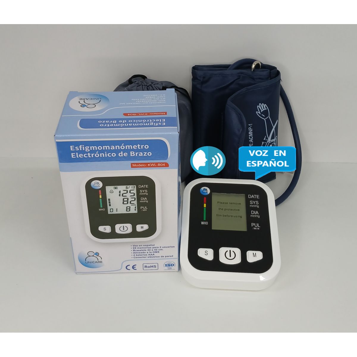 GENERICO - TENSIOMETRO GIDITAL CON VOZ  ESPAÑOL BRAZO