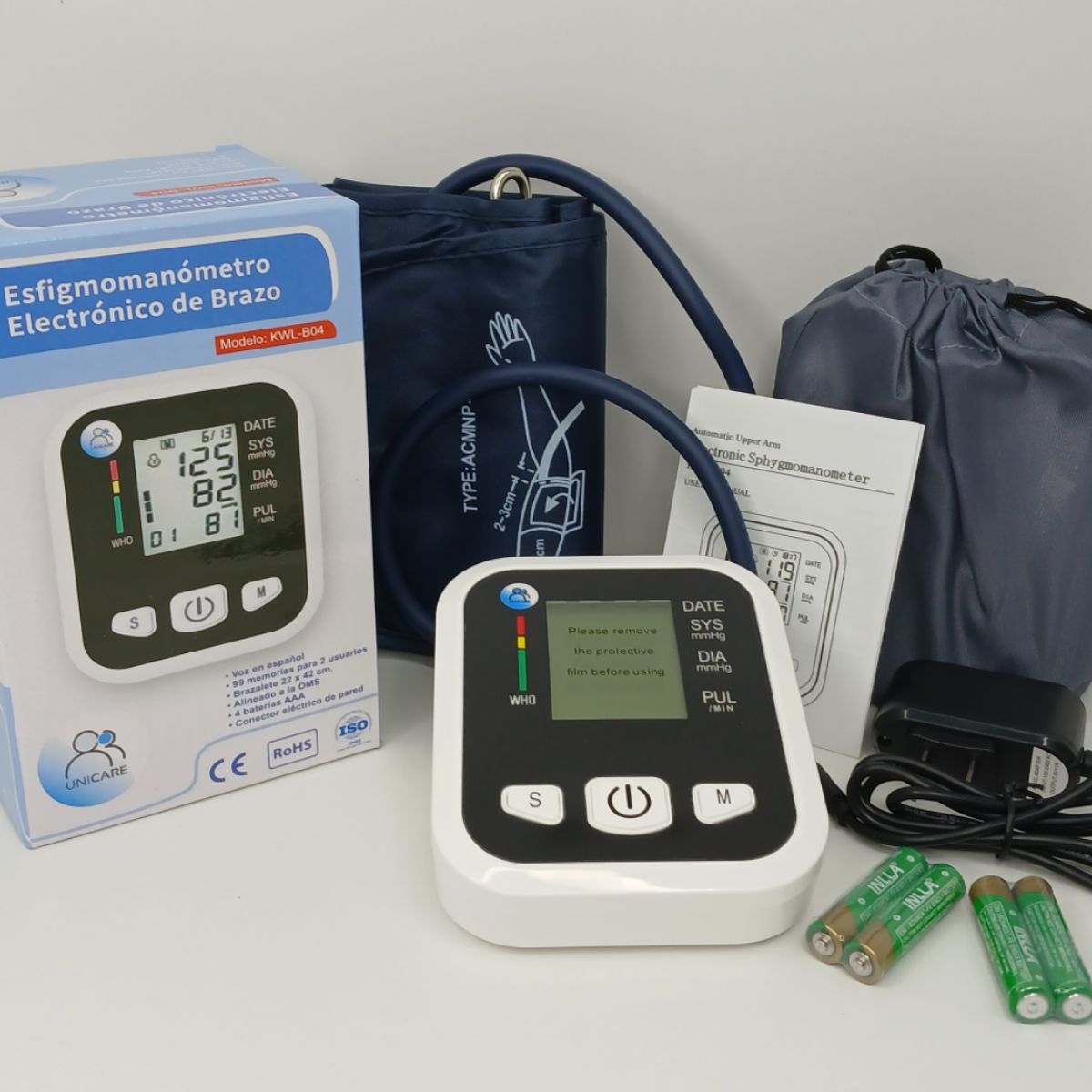 GENERICO - TENSIOMETRO GIDITAL CON VOZ  ESPAÑOL BRAZO