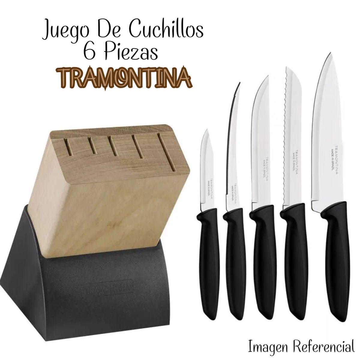 TRAMONTINA - Juego De Cuchillos 6 Piezas Tramontina