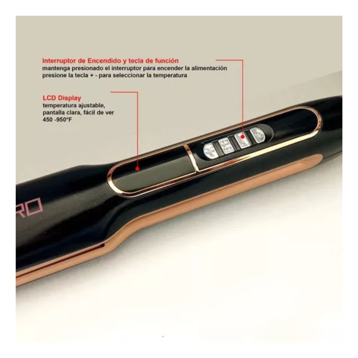 OEM - Plancha Alisadora De Cabello Rozia Pro