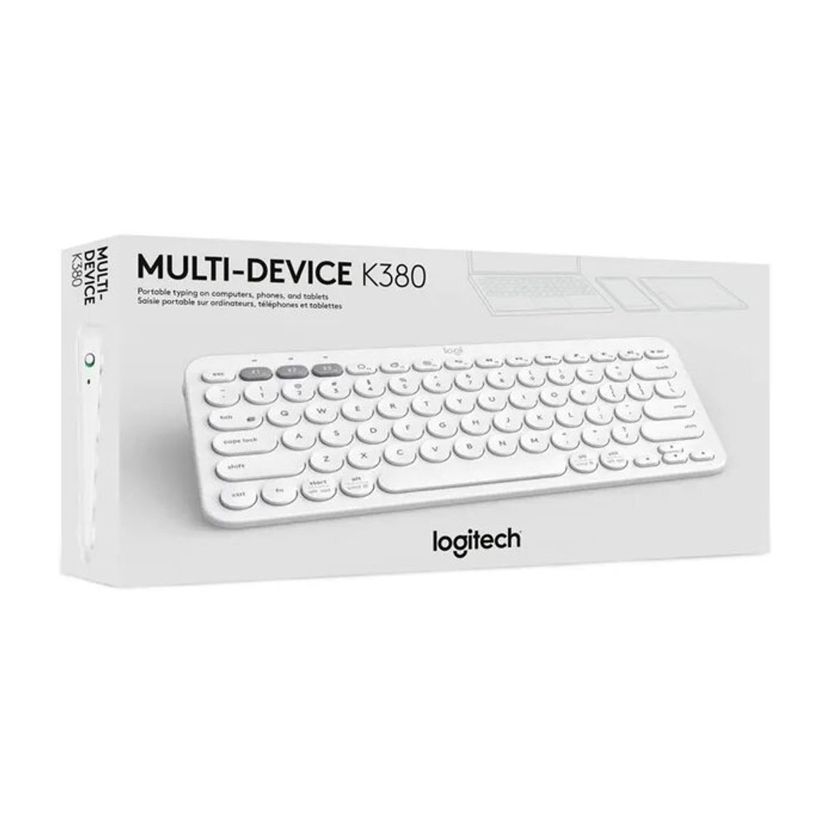 LOGITECH - Logitech - Teclado K380 Bluetooth Multidispositivo - Blanco