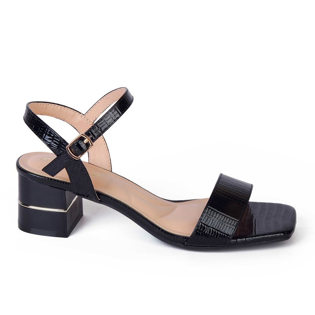 STHEF - Sandalia Vestir STHEF 8026 NEGRO CHAROL