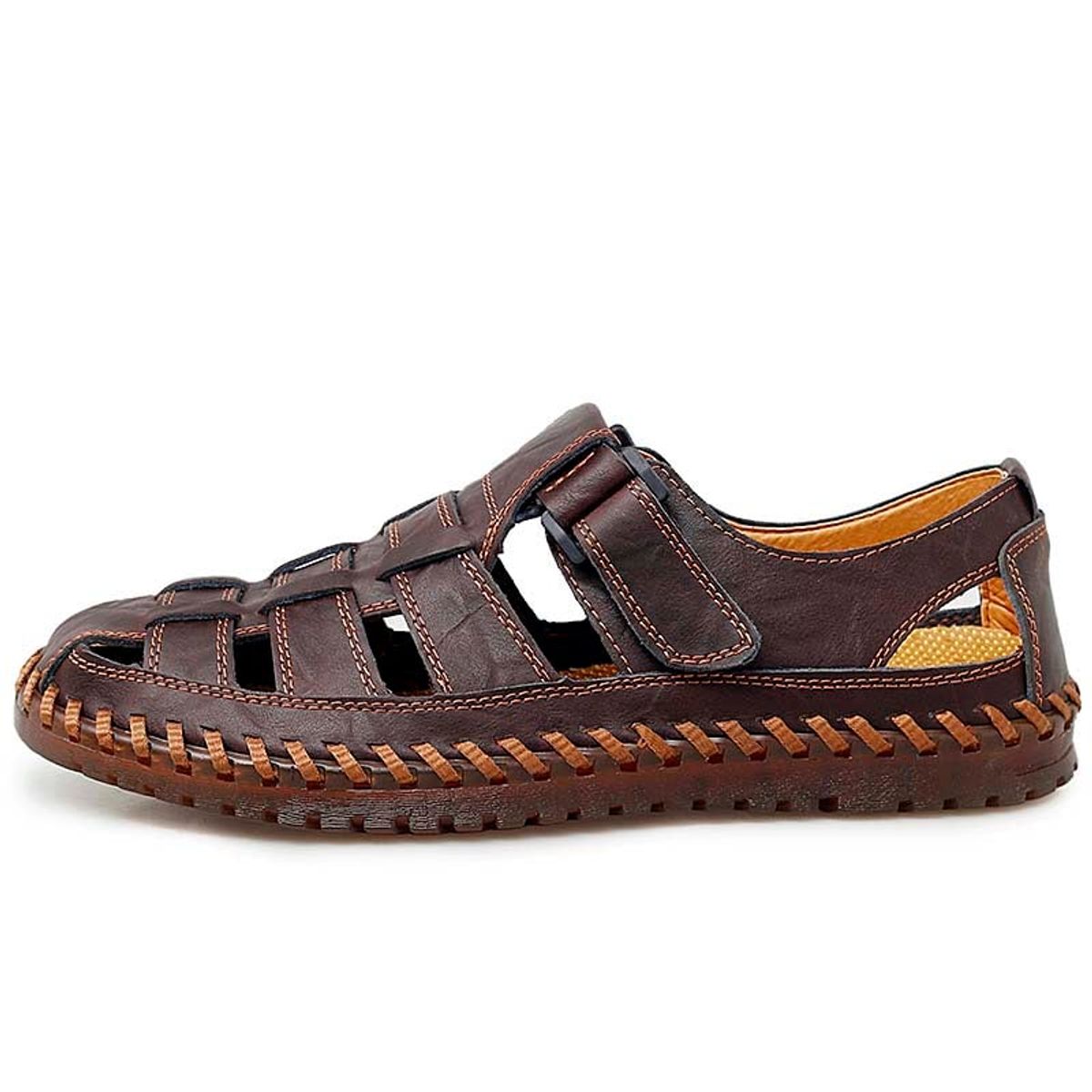 SHANDIAN - Sandalia de Trekking Para Explorar con Estilo Hombre Negro