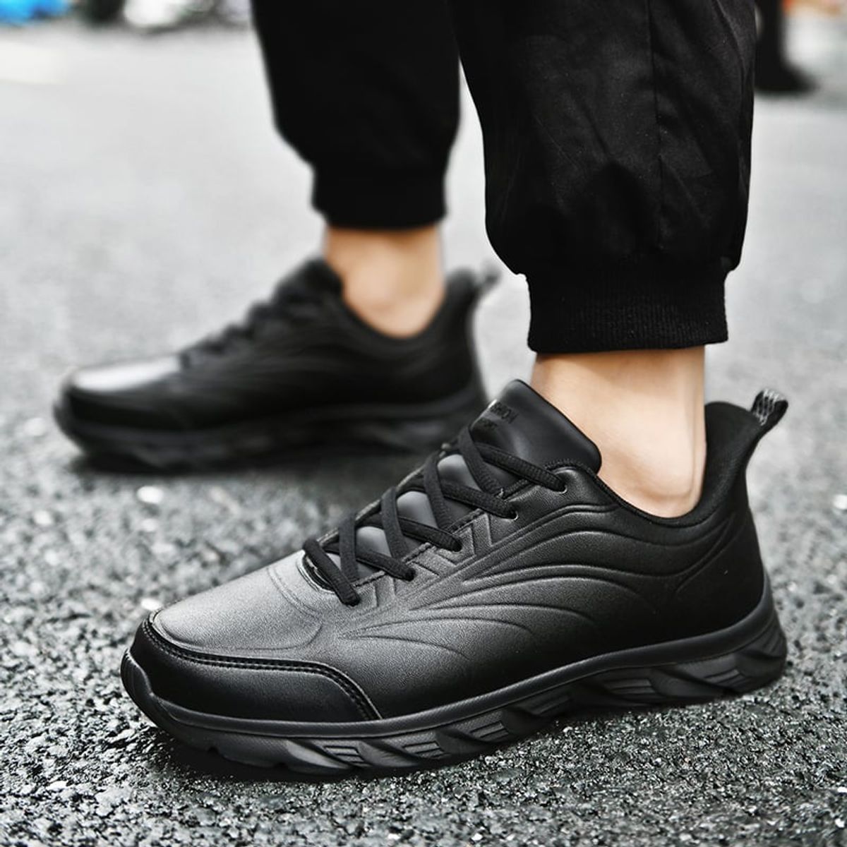 SHANDIAN - Zapatillas Running Hombre Rojo