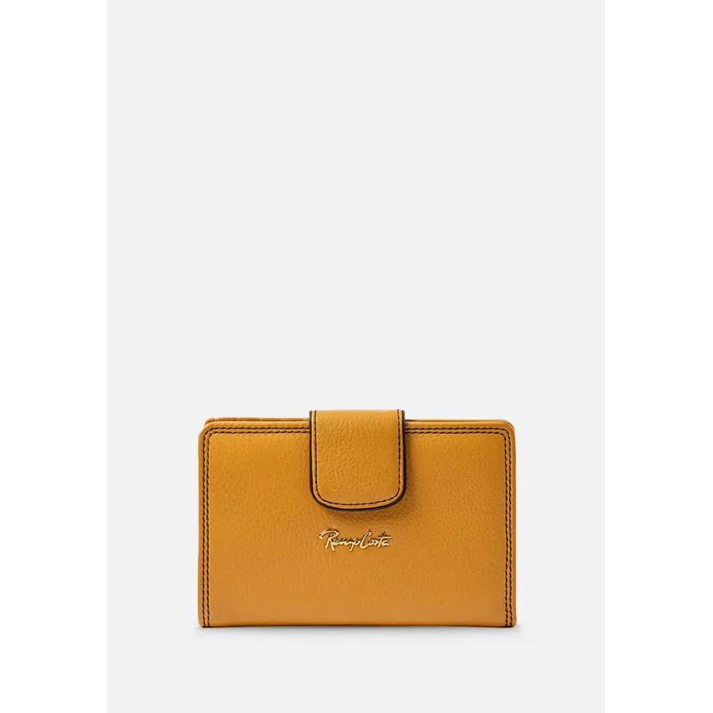 RENZO COSTA - BILLETERA MEDIANA COLECCION CAPSULA 73 MUSTARD
