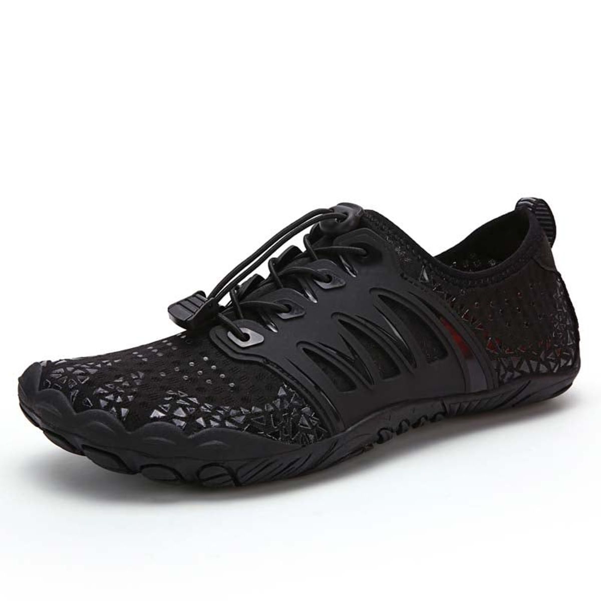 SHANDIAN - Zapatillas Agua Outdoor Hombre Secado Rapido Negro