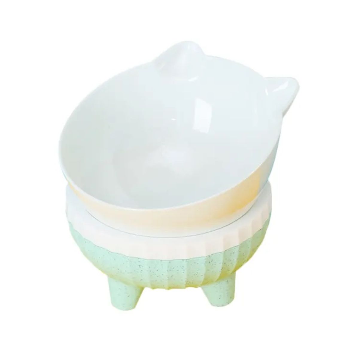 GENERICO - Plato para gato con base - M Verde