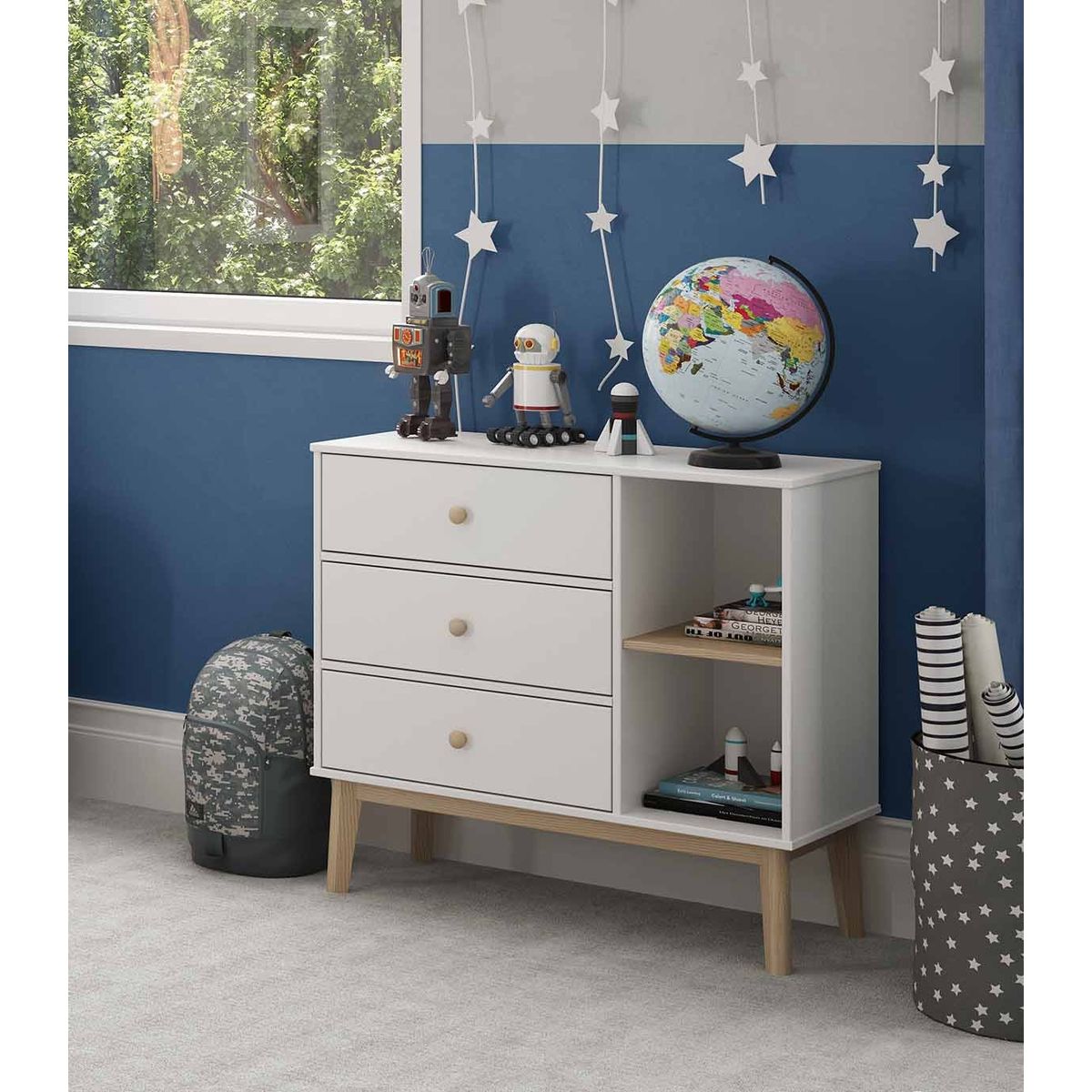 TU MESITA - Cómoda Infantil Kasidy 2 color Blanco TU MESITA