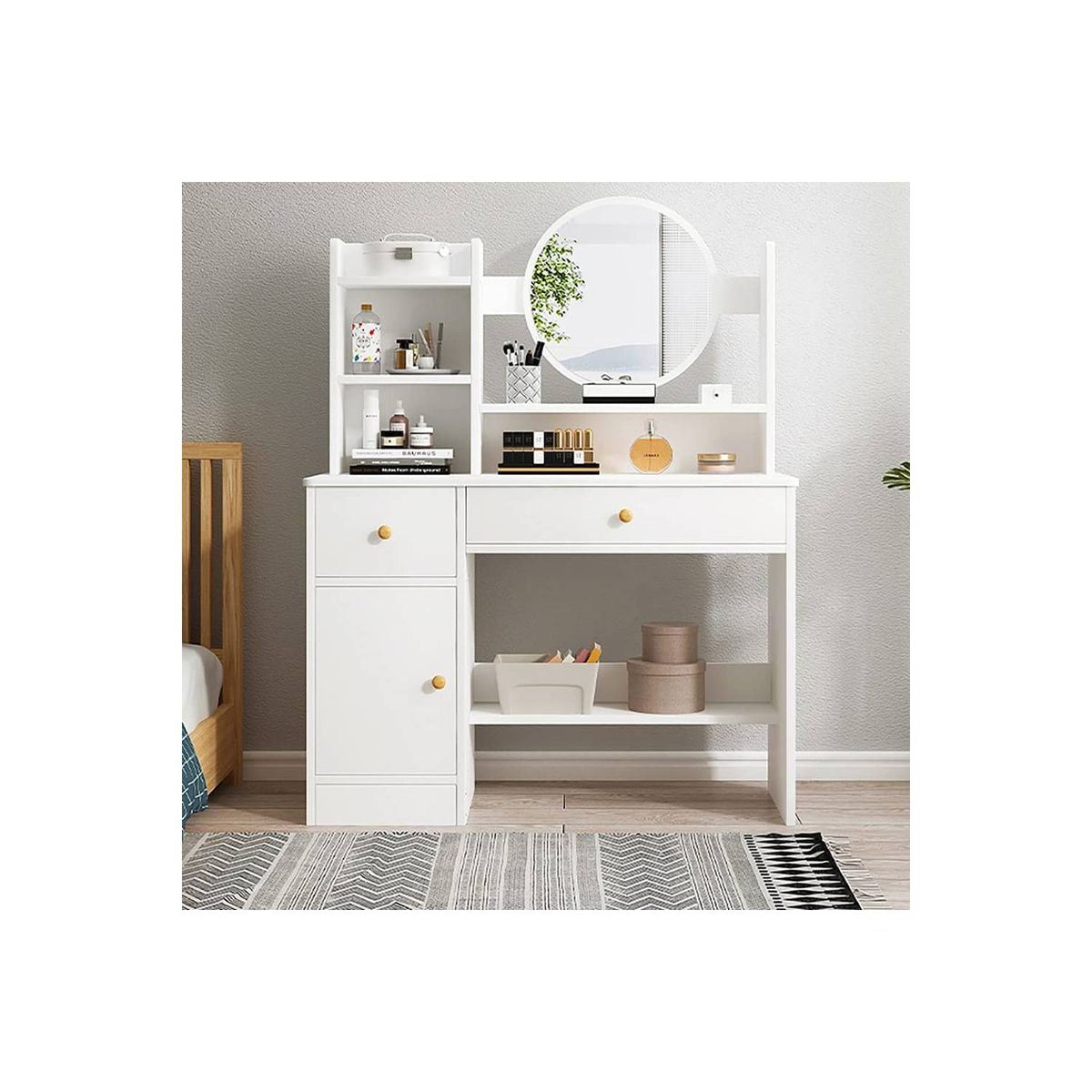 TU MESITA - Tocador Vintage Kari Blanco 120cm TU MESITA