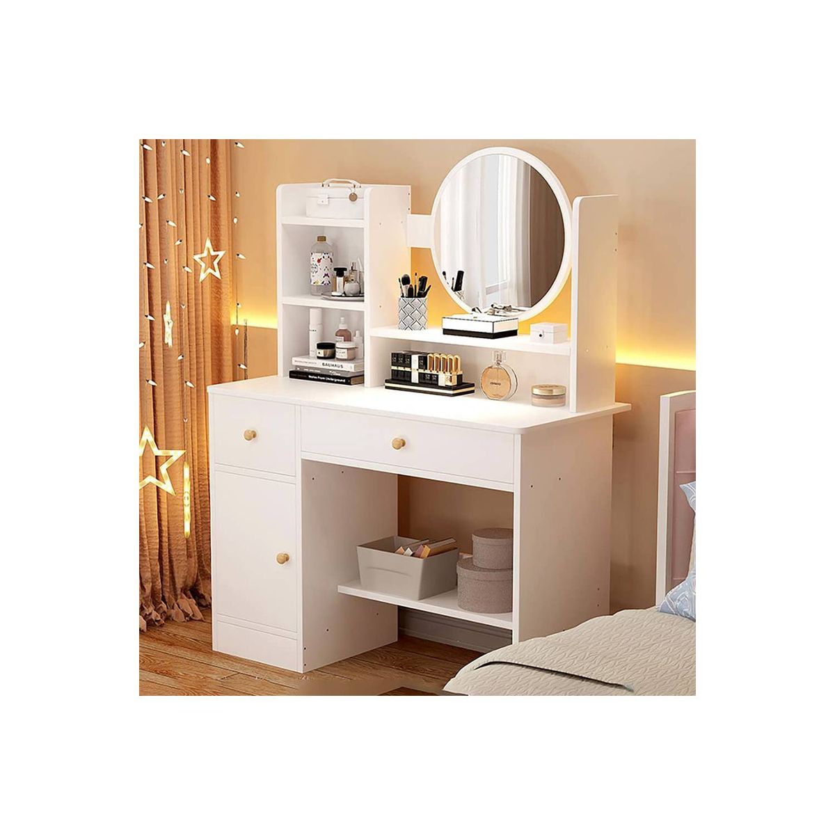 TU MESITA - Tocador Vintage Kari Blanco 120cm TU MESITA