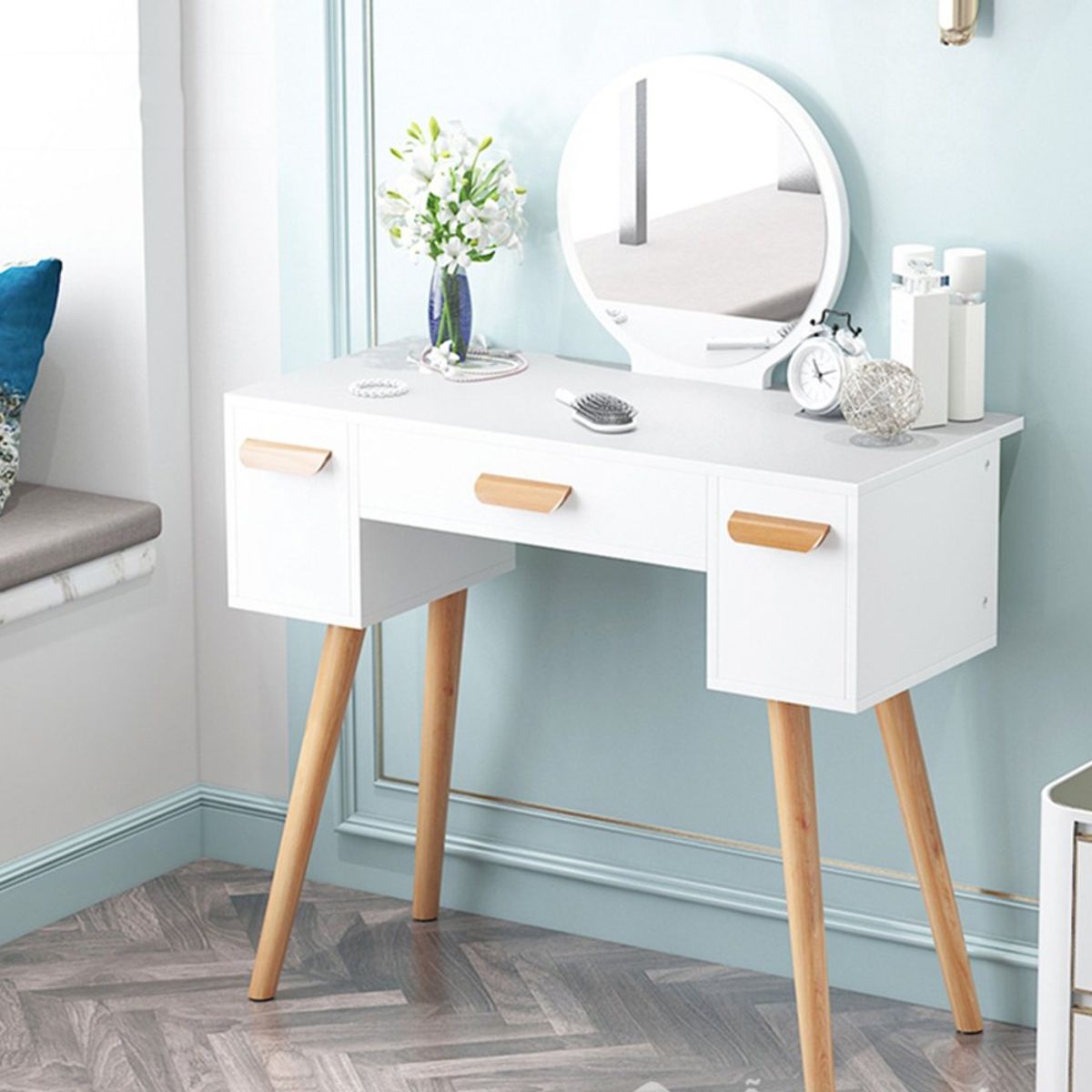 TU MESITA - Tocador Vintage Moderno Paty Blanco TU MESITA