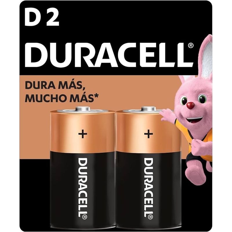 DURACELL - Pila D Alcalina Duracell x 2 unidades