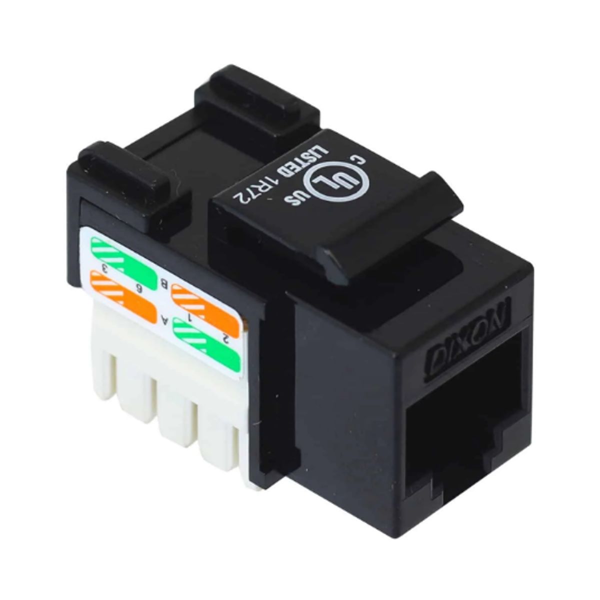 DIXON - Conector Jack RJ45 Cat 6 Negro KJ8-C6-US/BKN DIXON
