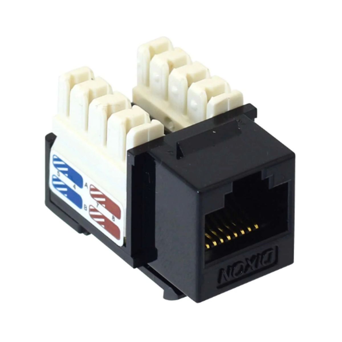 DIXON - Conector Jack RJ45 Cat 6 Negro KJ8-C6-US/BKN DIXON