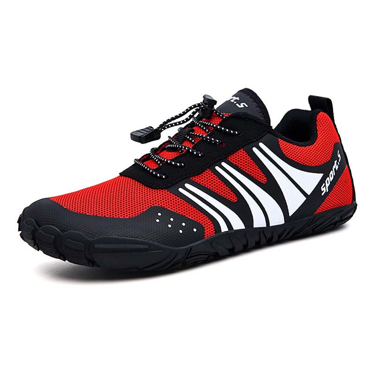 SHANDIAN - Zapatillas Agua Outdoor Hombre Secado Rapido Rojo