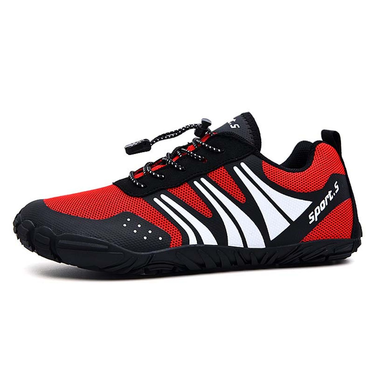 SHANDIAN - Zapatillas Agua Outdoor Hombre Secado Rapido Rojo