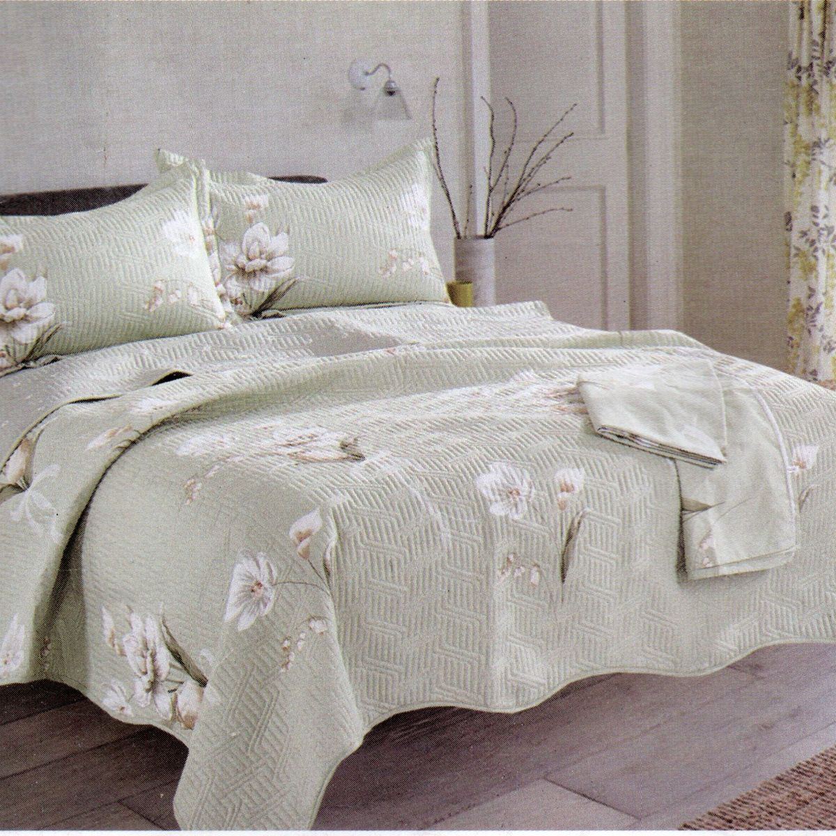 MINGDA - Set de Cubrecama 2 pz de 5 Piezas 100% Calidad Premiun