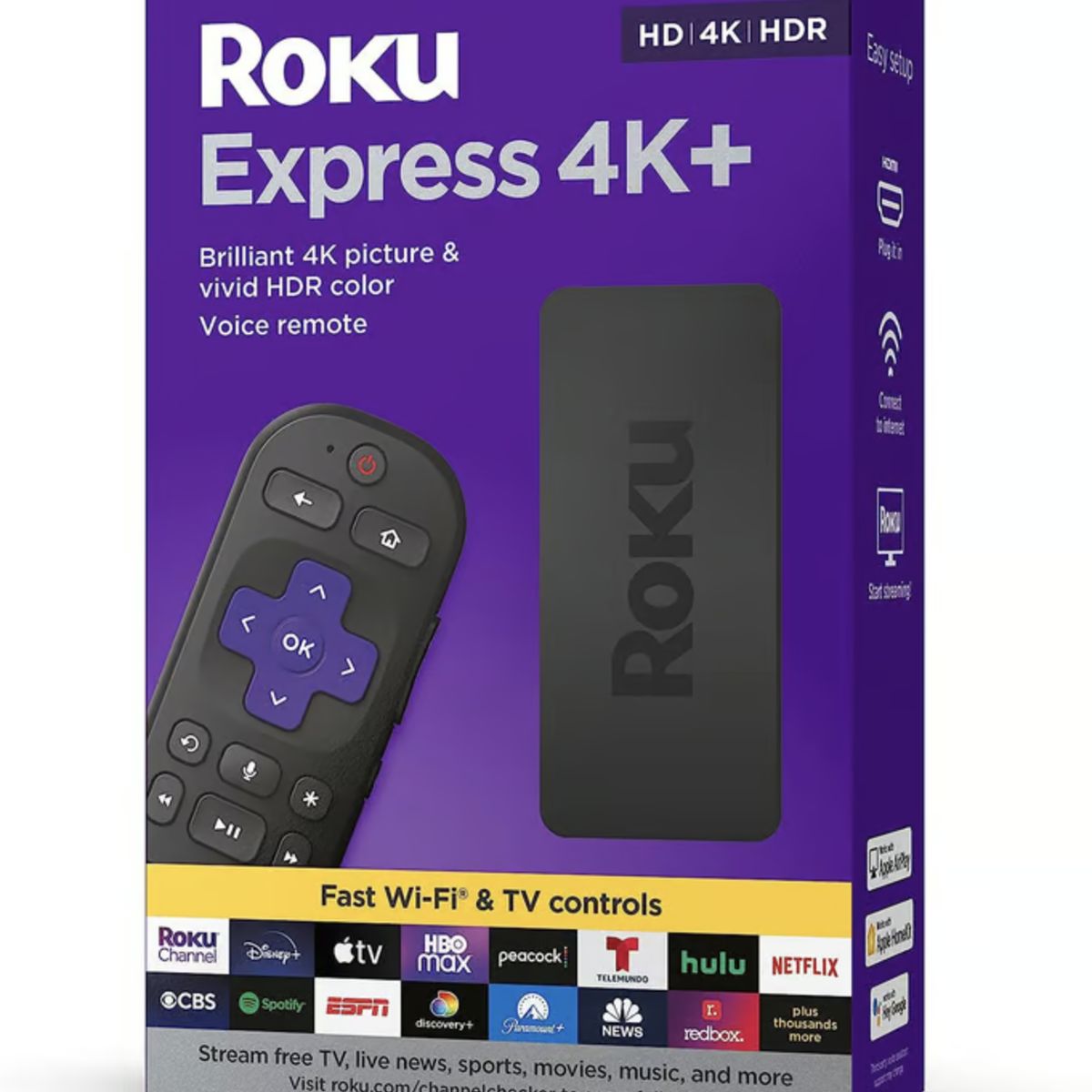 ROKU - Reproductor de Streaming Roku Express 4K+
