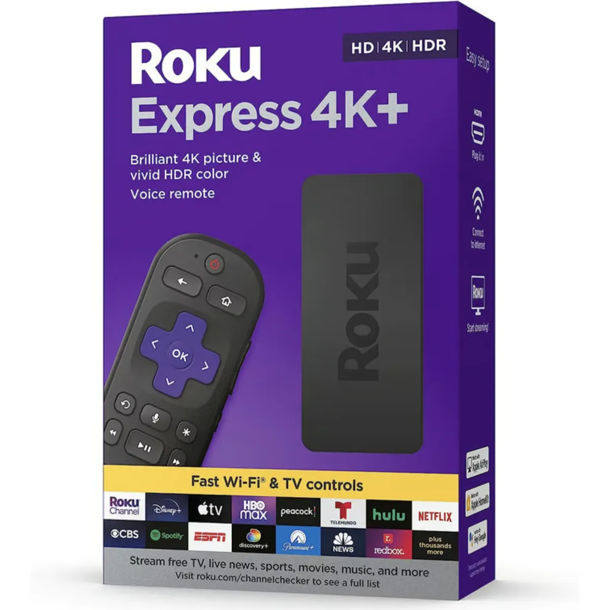 ROKU - Reproductor de Streaming Roku Express 4K+