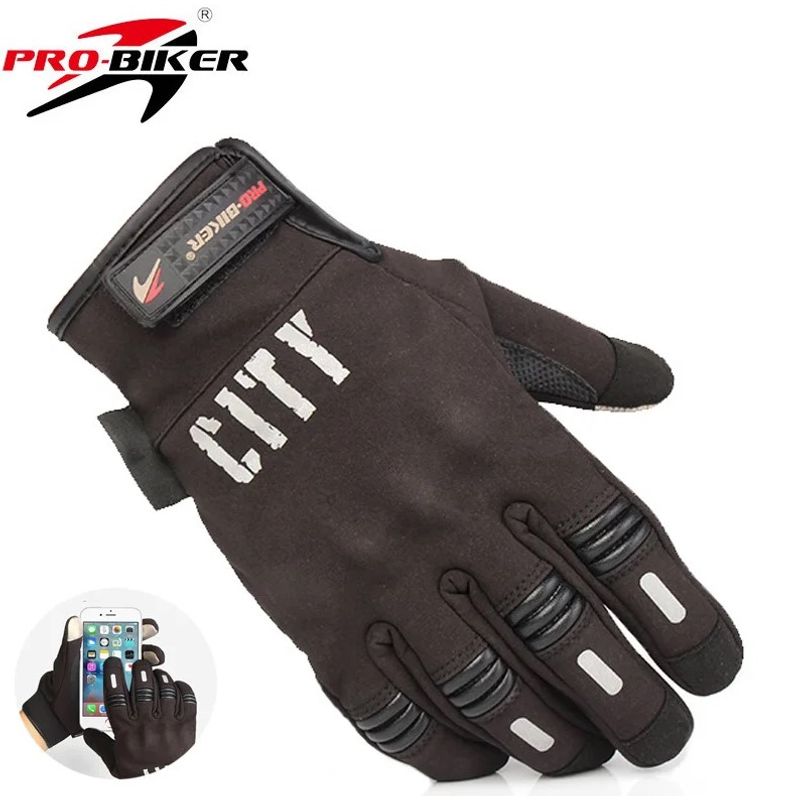 PROBIKER - GUANTES PARA MOTO CITY IMPERMEABLES REFLECTIVOS CON TACTIL TALLA XL