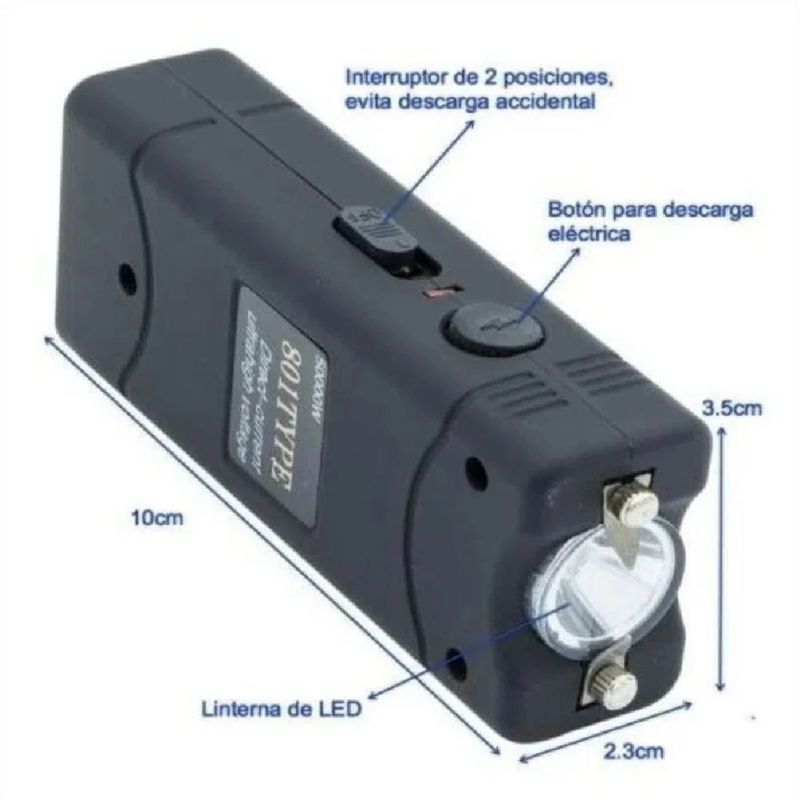 GENERICO - Linterna de Defensa Personal con Electro shock 5000 KV - Protección