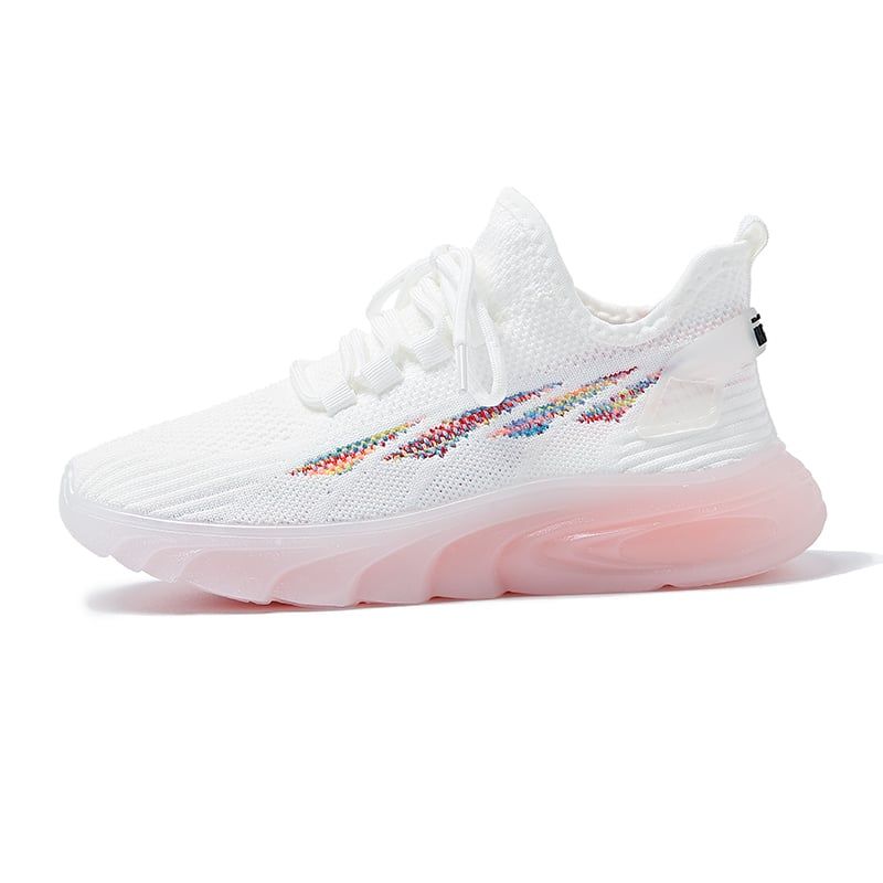 SHANDIAN - Zapatillas Plataforma Mujer Blanco