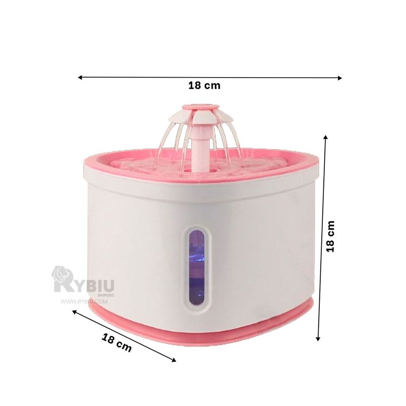 RYBIU IMPORT - Manantial para Perro en Rosado Y+Regalo Ligas para Peinar