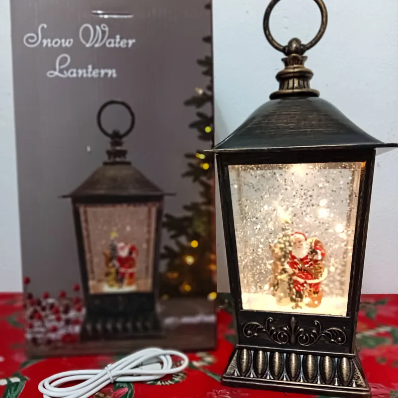 GENERICO - Lampara farol navideño musical y con luces