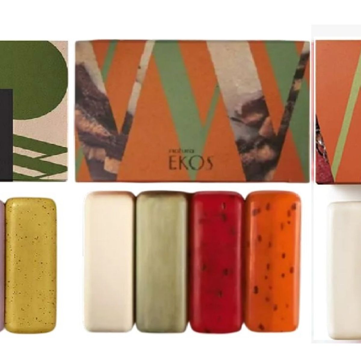 NATURA - 3 cajas Jabones en barra EKOS Natura