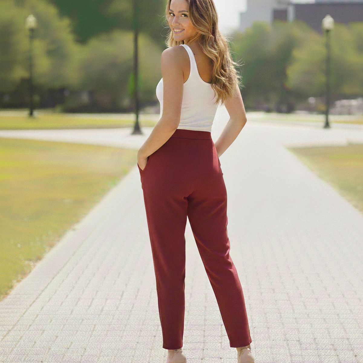 GENERICO - Pantalón chalis para dama