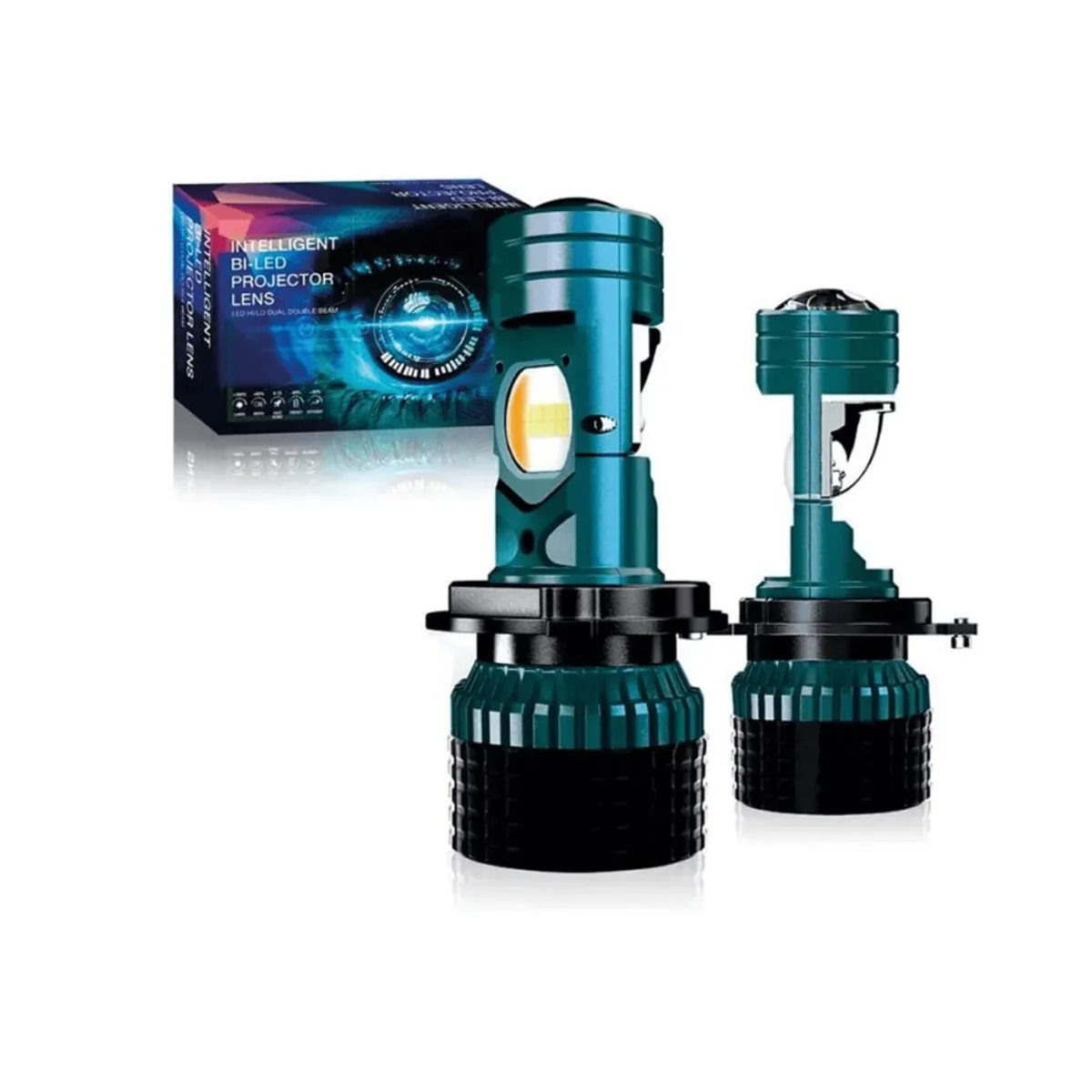 GENERICO - Mini Proyector BI-LED AM12-H4 12000LM