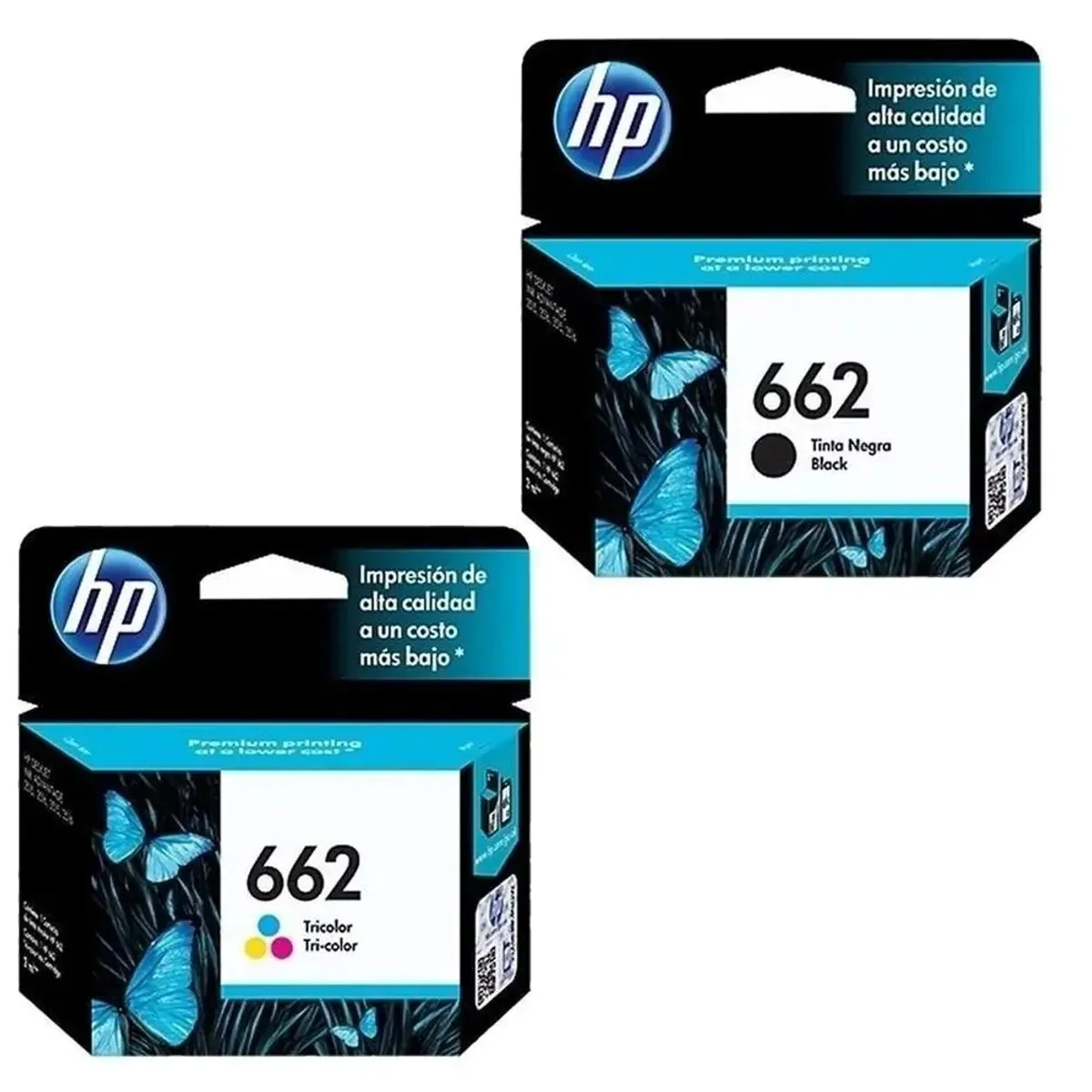 HP - Kit de Tinta HP 662 Tricolor y Negro (CZ104AL-CZ103AL)ORIGINAL