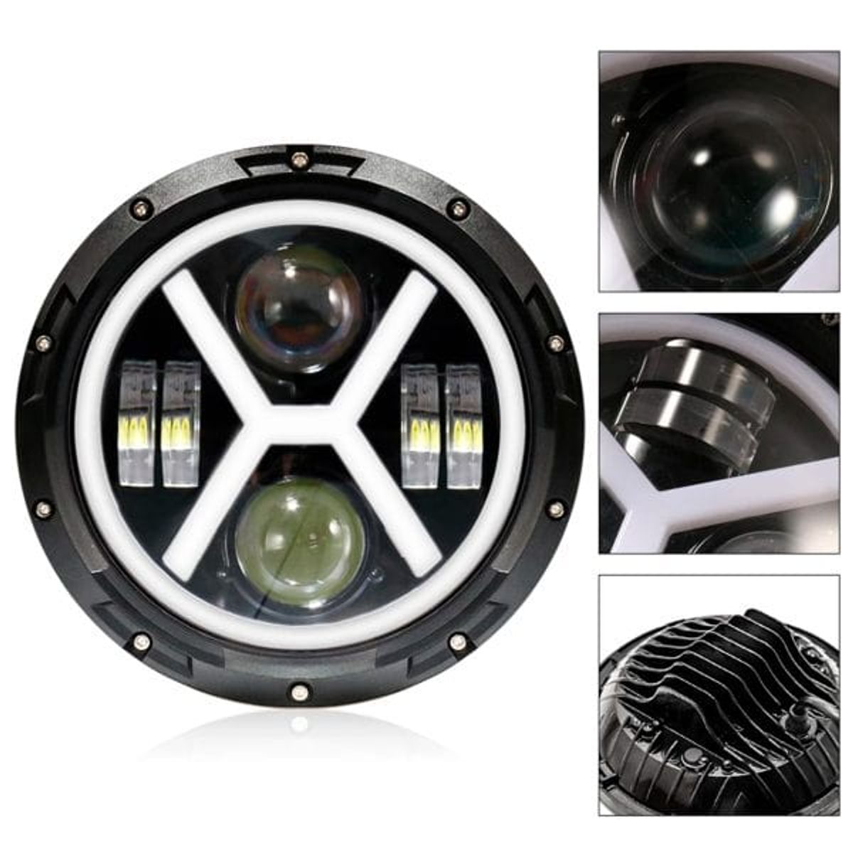 GENERICO - Faro Led 5 Modelo X Tipo Jeep 3600LM