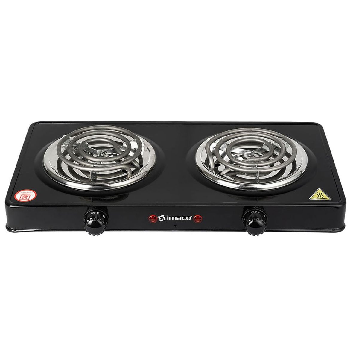 IMACO - Cocina Eléctrica de Mesa 2 Hornillas Imaco HP1400