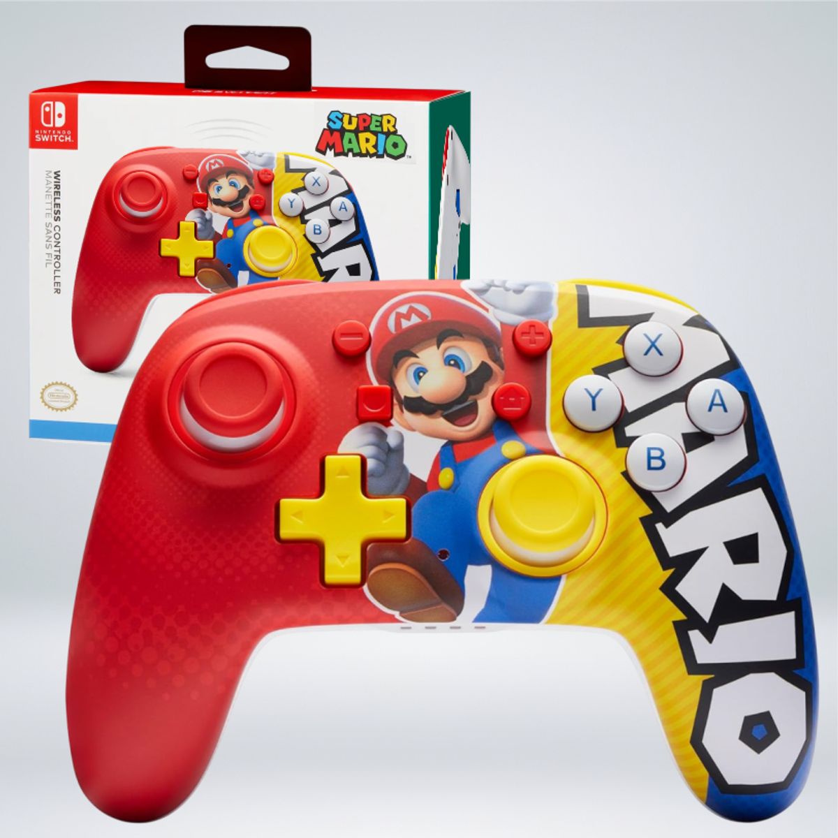 NINTENDO - MANDO NINTENDO SWITCH POWER A CONTROLLER MARIO VICTORY  WIRELESS