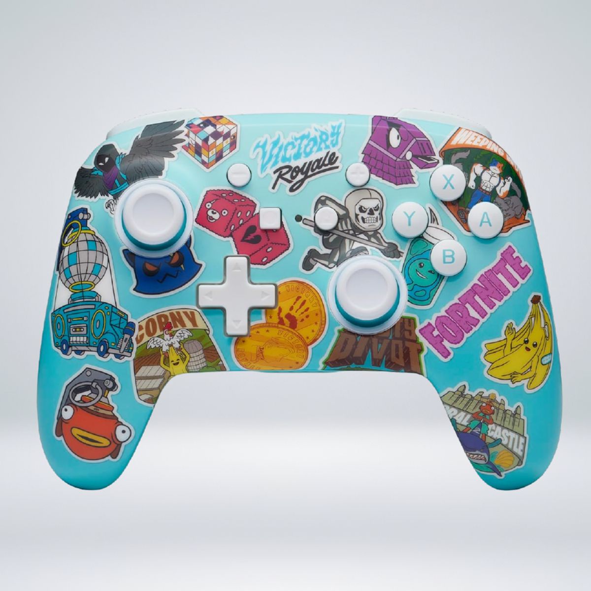 NINTENDO - MANDO NINTENDO SWITCH POWER A CONTROLLER STICKER FORTNITE MANIA
