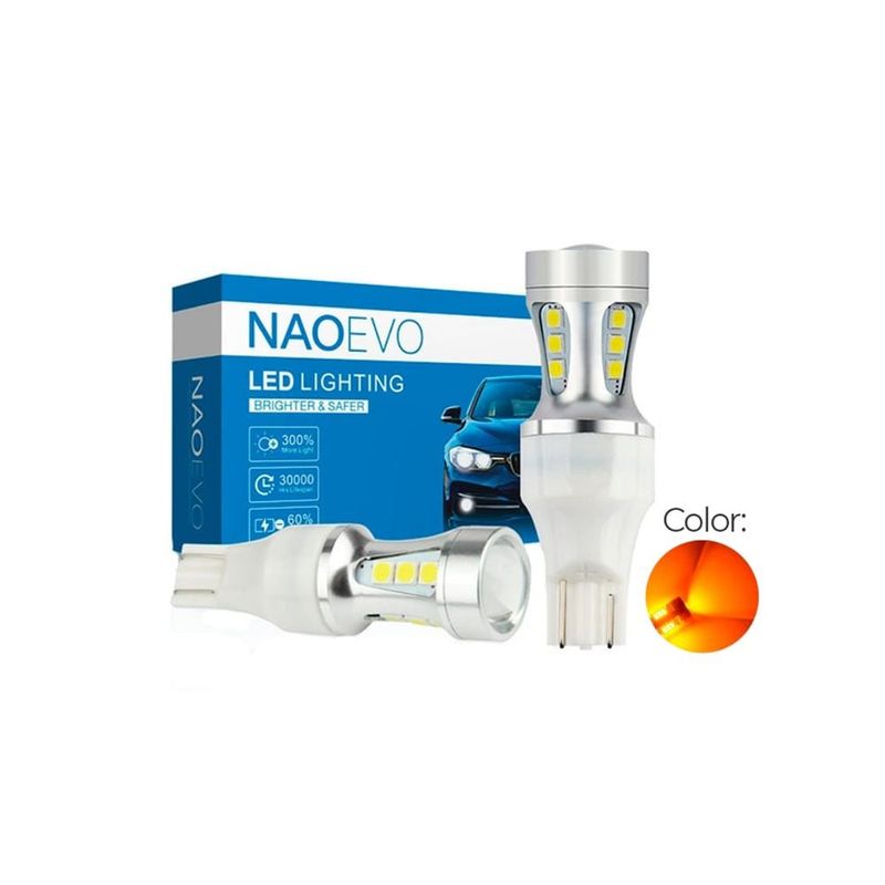 NAOEVO - Led Señal N4 T15 AMBAR W16W 1300LM